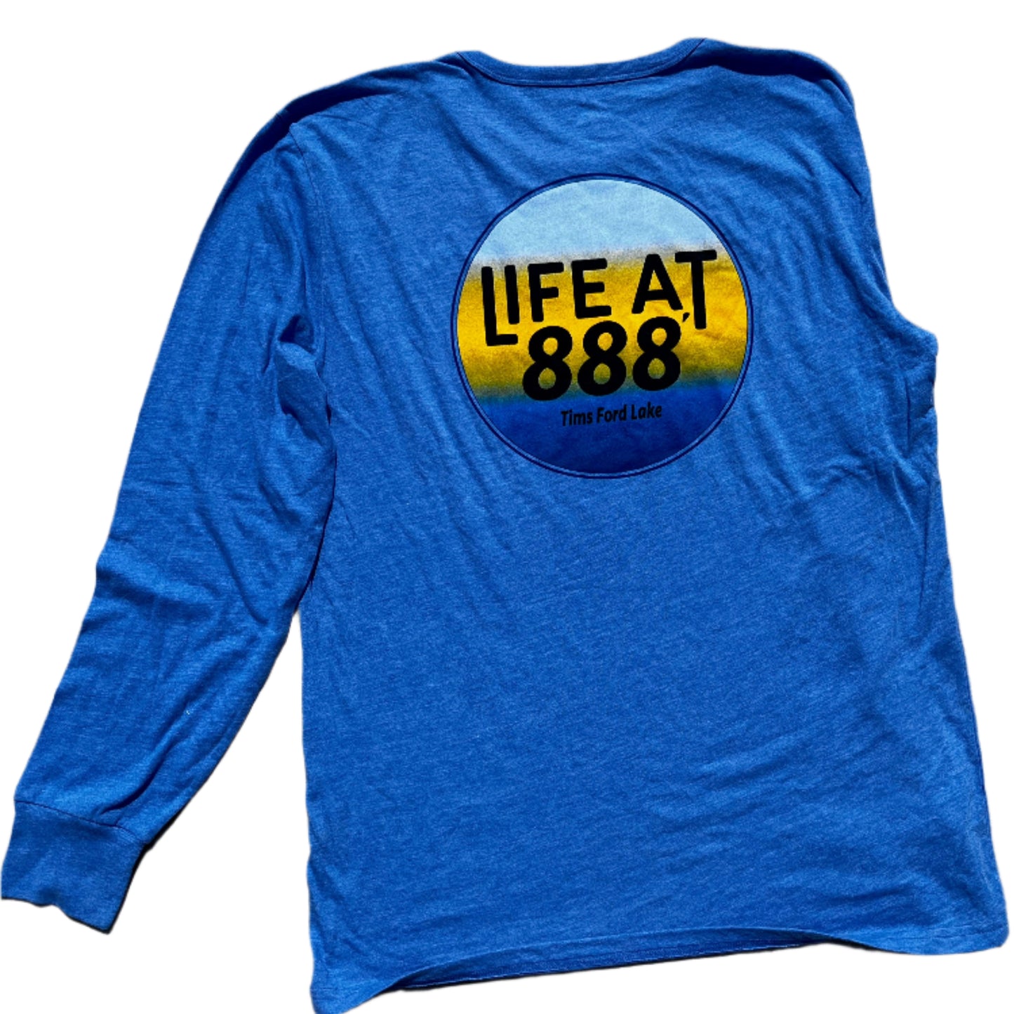 Long Sleeve Tri-Blend Tee (Blue)